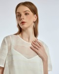 SIXDO G-White Organza Loose Dress for Women